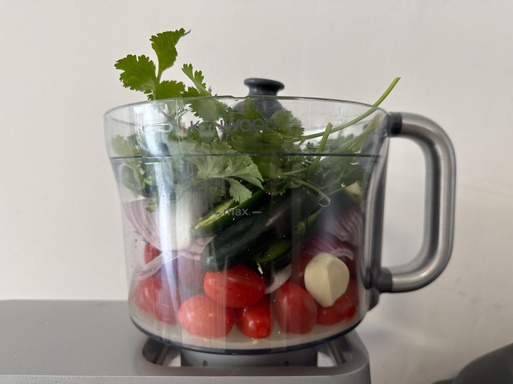 Ingredients in blender