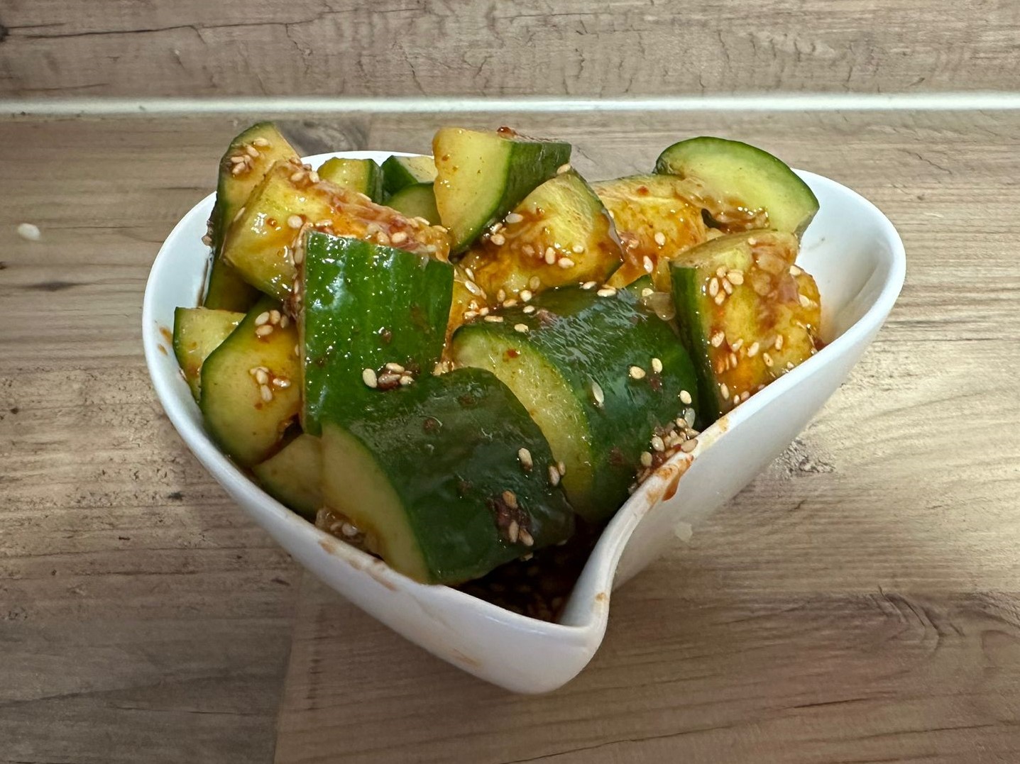 Gochujang cucumbers